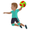 Man Playing Handball- Medium Skin Tone emoji on Emojione